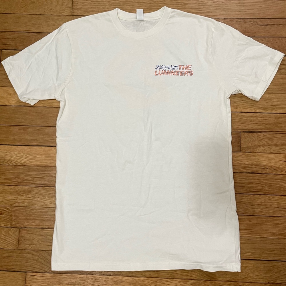 NWOT Lumineers unisex medium white tee band t-shirt concert festival casual